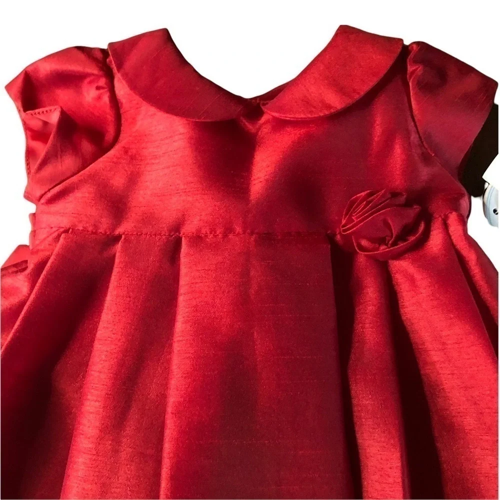 EDGEHILL COLLECTION - INFANT GIRLS RED FORMAL DRESS SIZE 3 MONTHS NWT